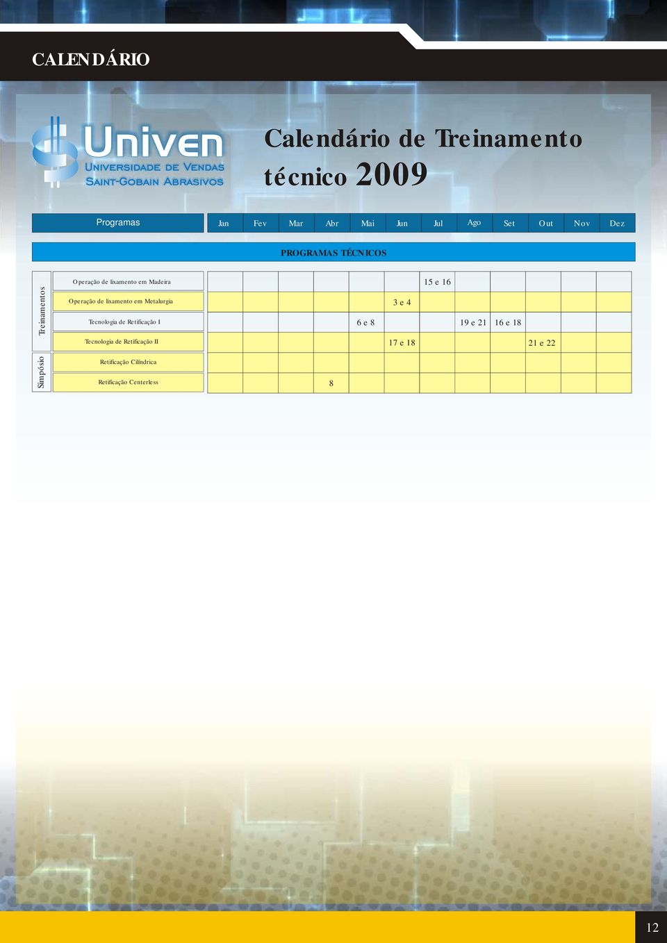 Operação de lixamento em Metalurgia Tecnologia de Retificação I Tecnologia de Retificação II 3