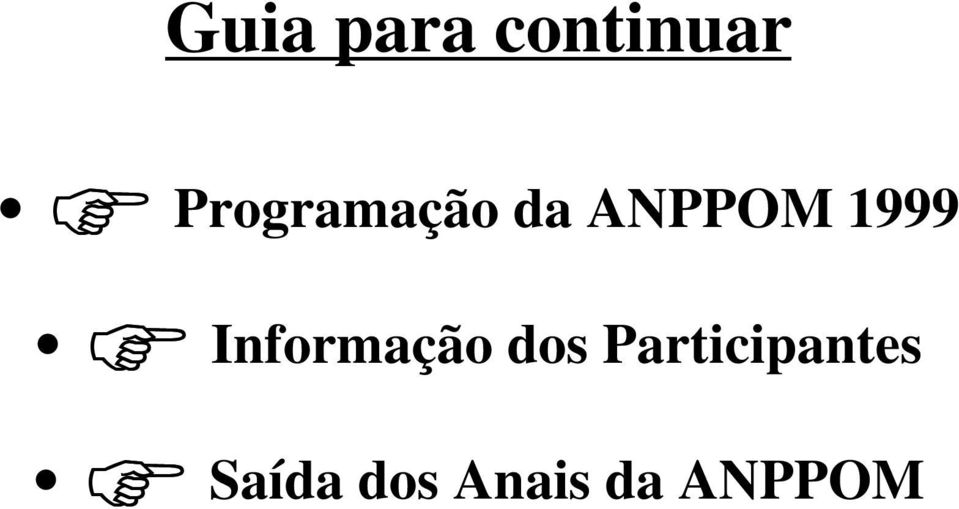 1999 Informação dos