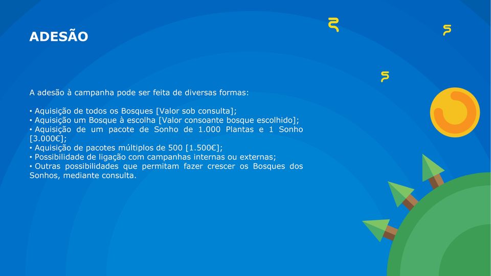 1.000 Plantas e 1 Sonho [3.000 ]; Aquisição de pacotes múltiplos de 500 [1.