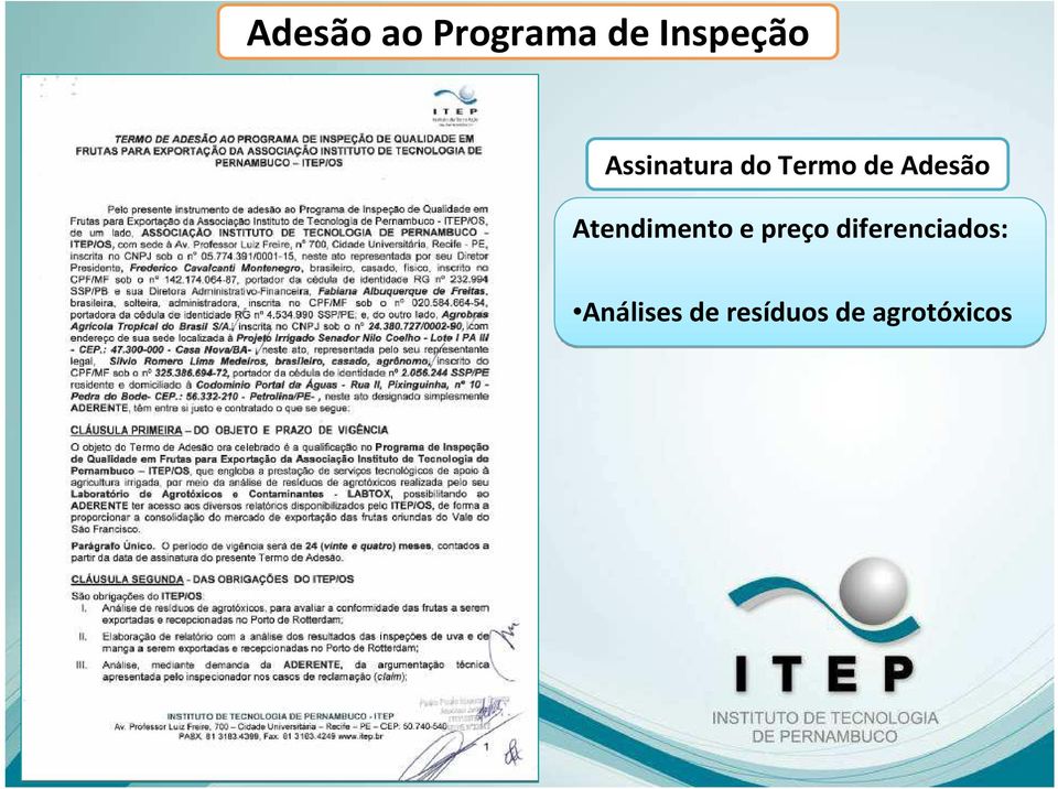 Atendimento e preço