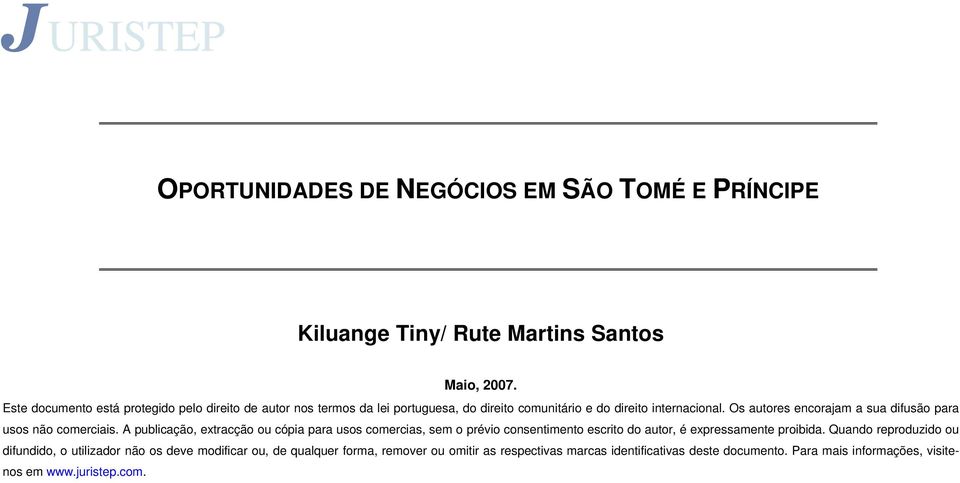 Os autores encorajam a sua difusão para usos não comerciais.