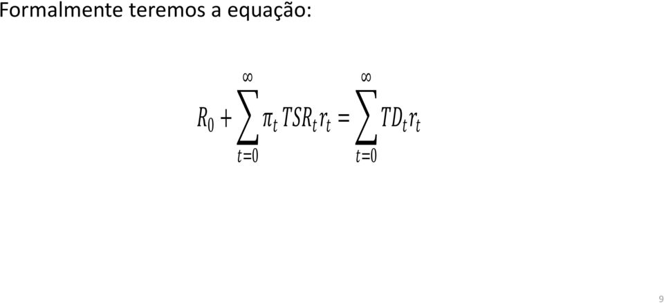 equação: R 0 + π