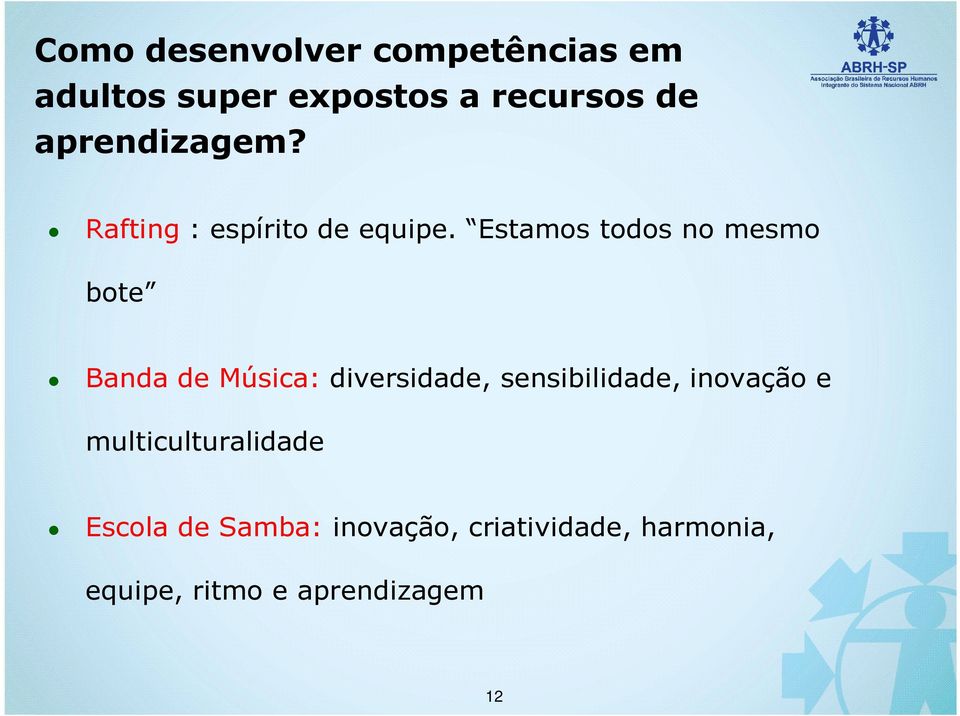 Estamos todos no mesmo bote Banda de Música: diversidade, sensibilidade,