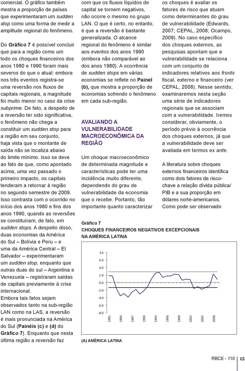 capitais regionais, a magnitude foi muito menor no caso da crise subprime.