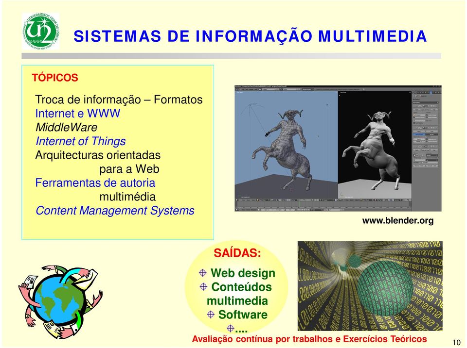 autoria multimédia Content Management Systems www.blender.