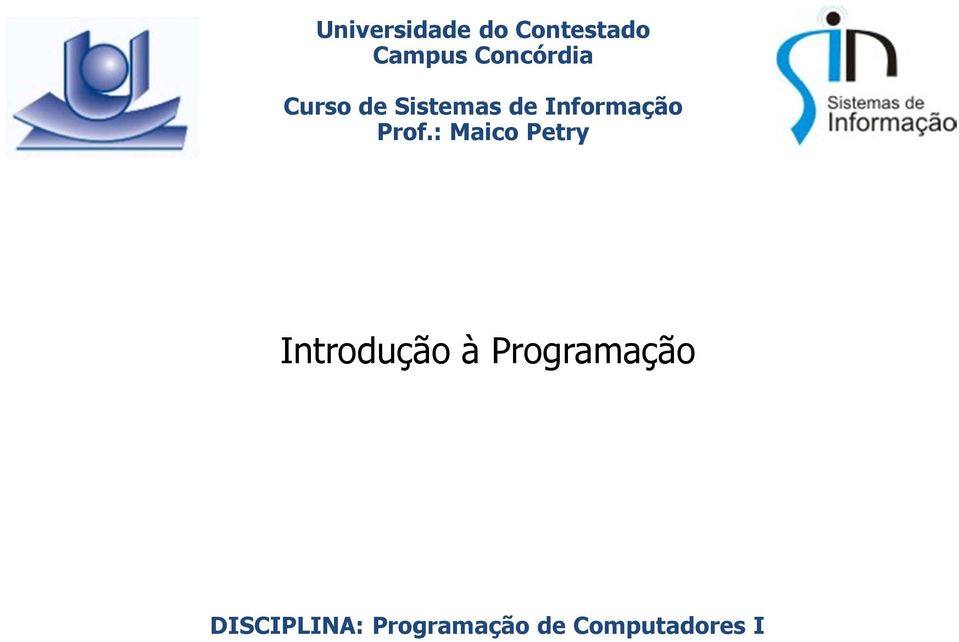 Informação Prof.