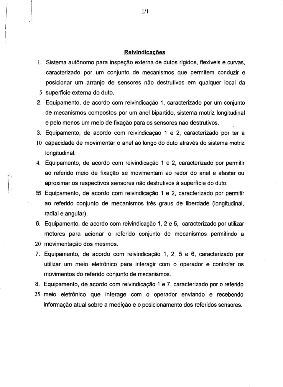 qualquer local da 5 superfície externa do duto. 2.