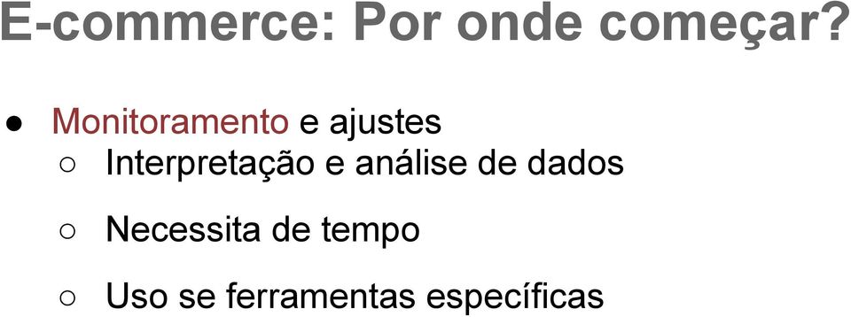 Interpretação e análise de dados