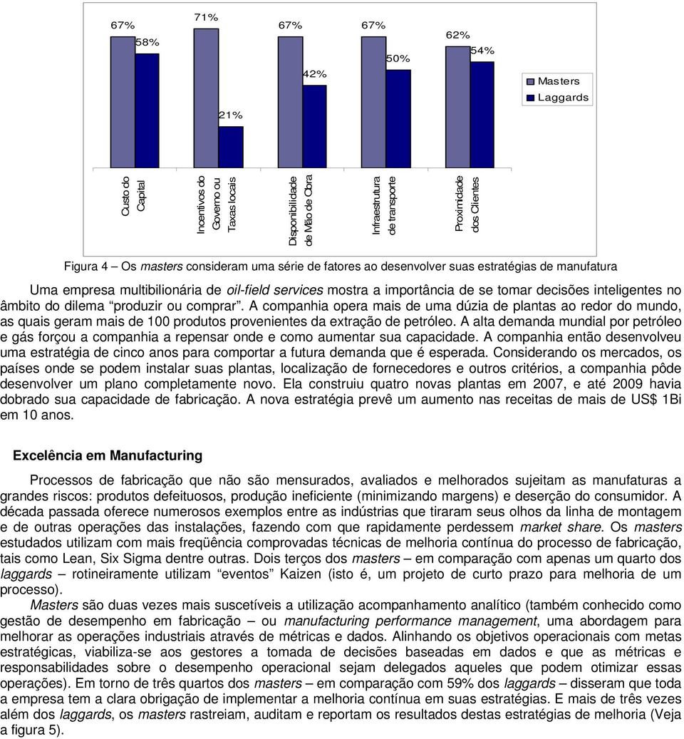 dilema produzir ou comprar. A companhia opera mais de uma dúzia de plantas ao redor do mundo, as quais geram mais de 100 produtos provenientes da extração de petróleo.