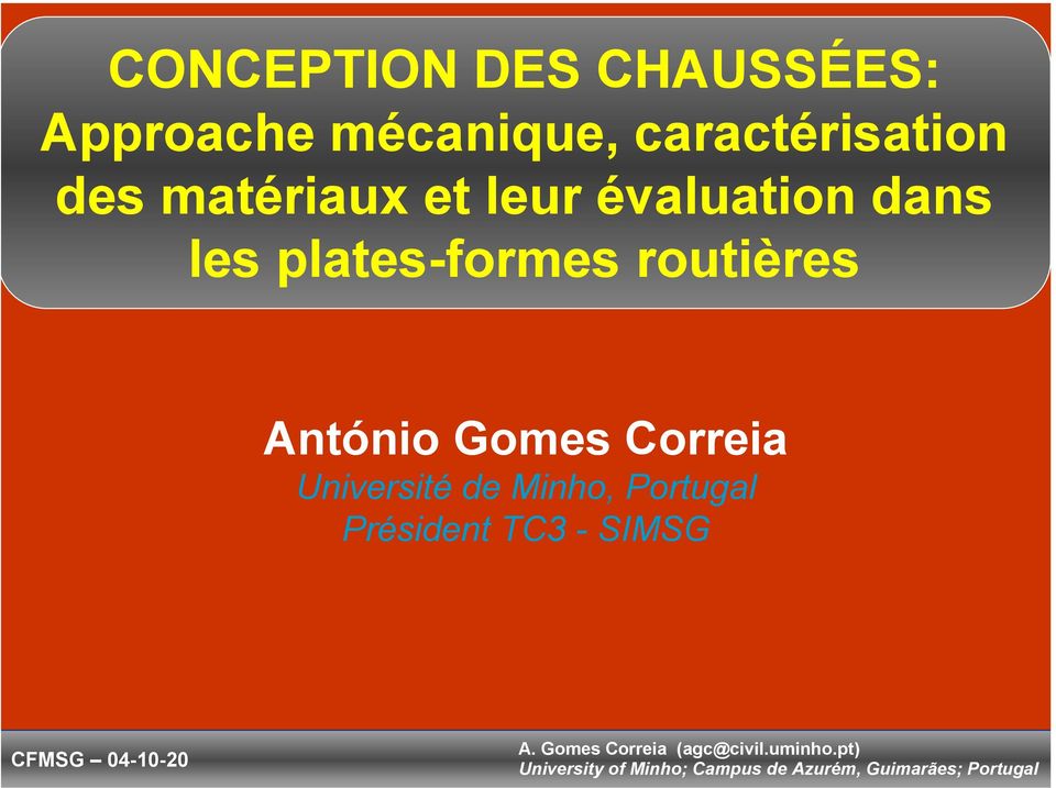 dans les plates-formes routières António Gomes