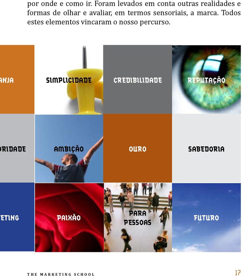 termos sensoriais, a marca.