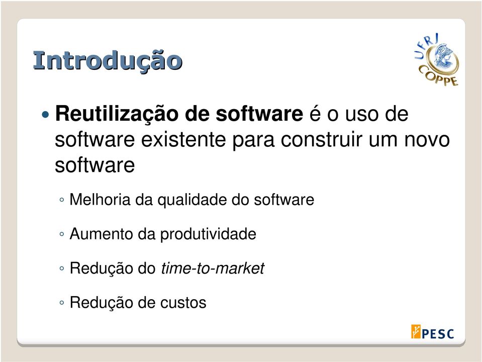 software Melhoria da qualidade do software