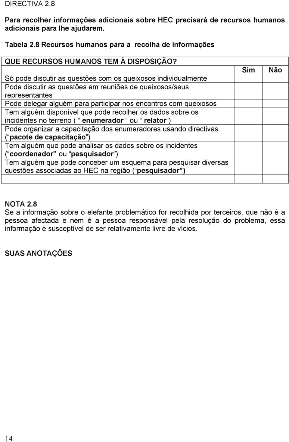 Só pode discutir as questões com os queixosos individualmente Pode discutir as questões em reuniões de queixosos/seus representantes Pode delegar alguém para participar nos encontros com queixosos