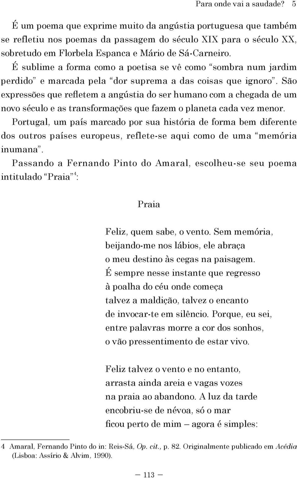 É sublime a forma como a poetisa se vê como sombra num jardim perdido e marcada pela dor suprema a das coisas que ignoro.