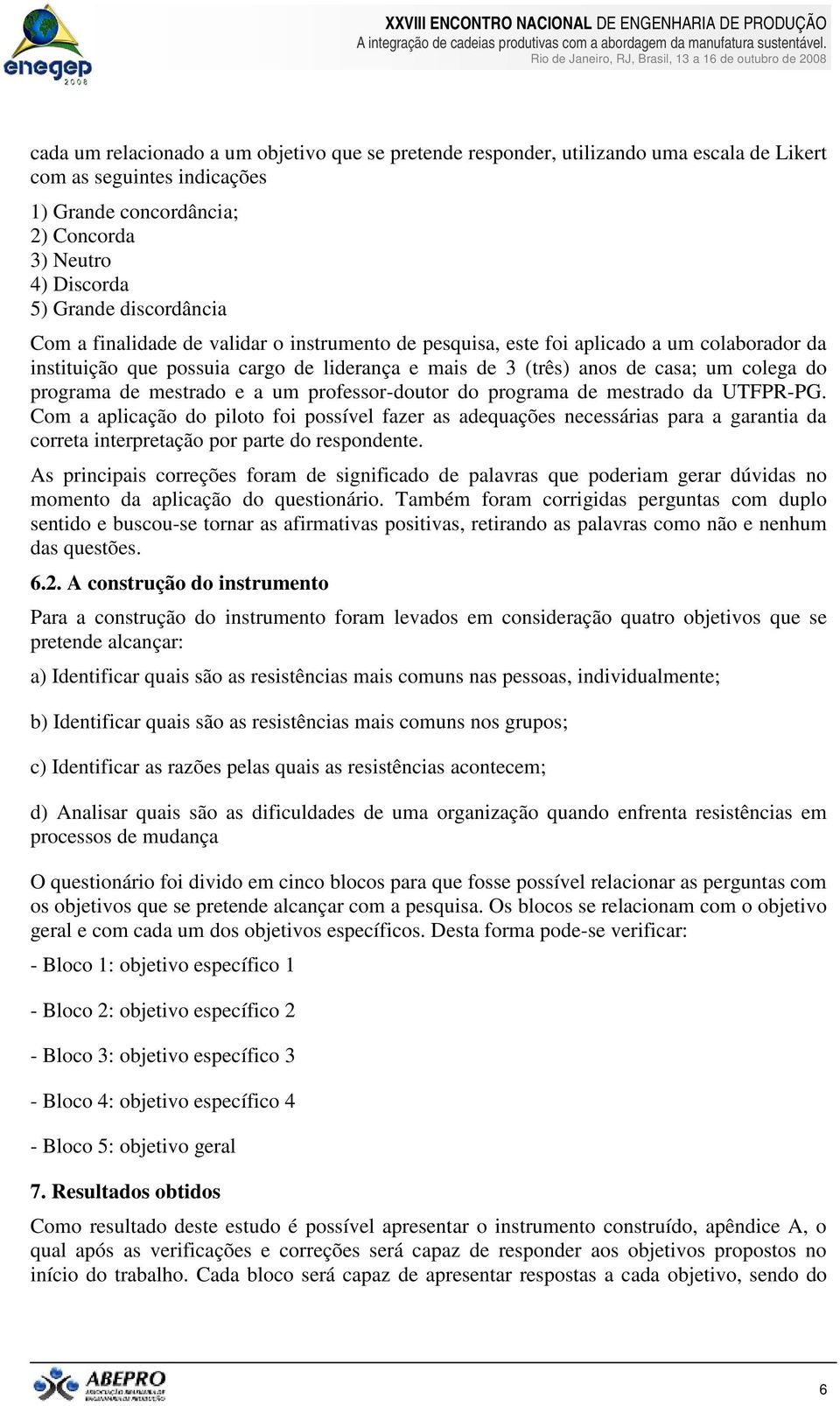 programa de mestrado e a um professor-doutor do programa de mestrado da UTFPR-PG.