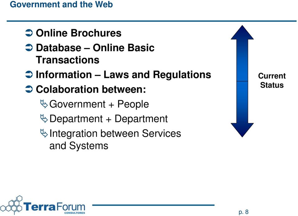 Colaboration between: Government + People Department +