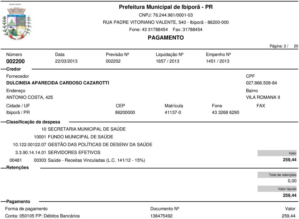 122.00122.07 GESTÃO DAS POLÍTICA