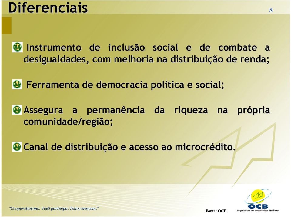 democracia política e social; Assegura a permanência ncia da riqueza na