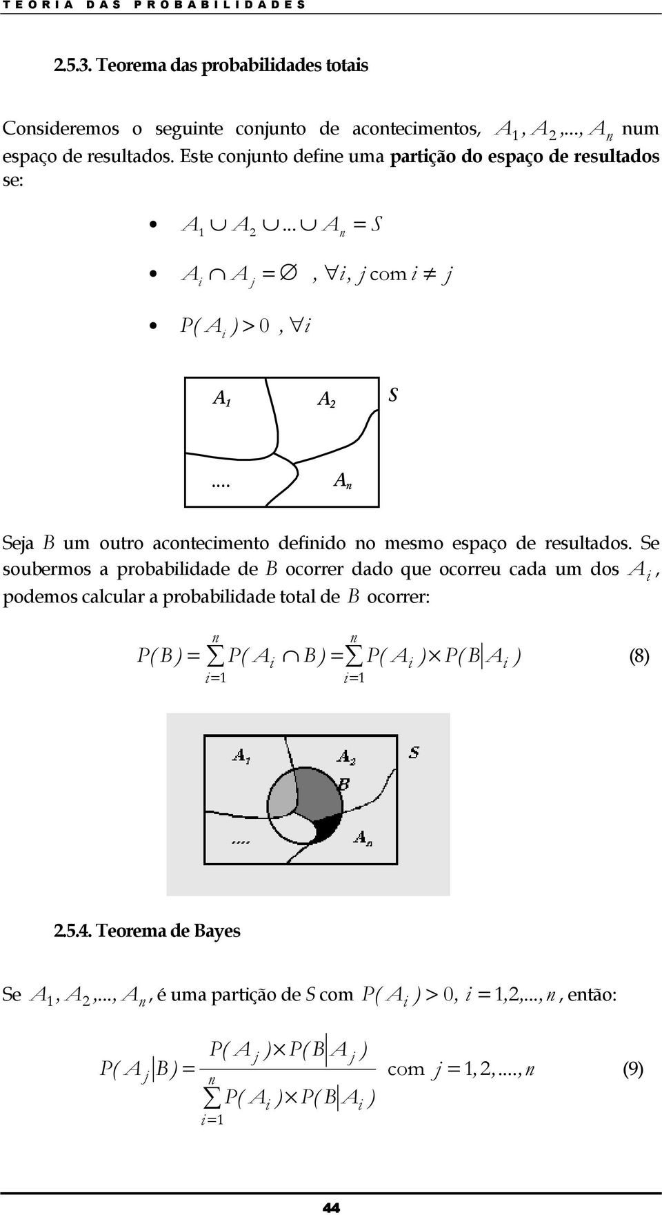 .. A Seja B um outro acotecimeto defiido o mesmo espaço de resultados.