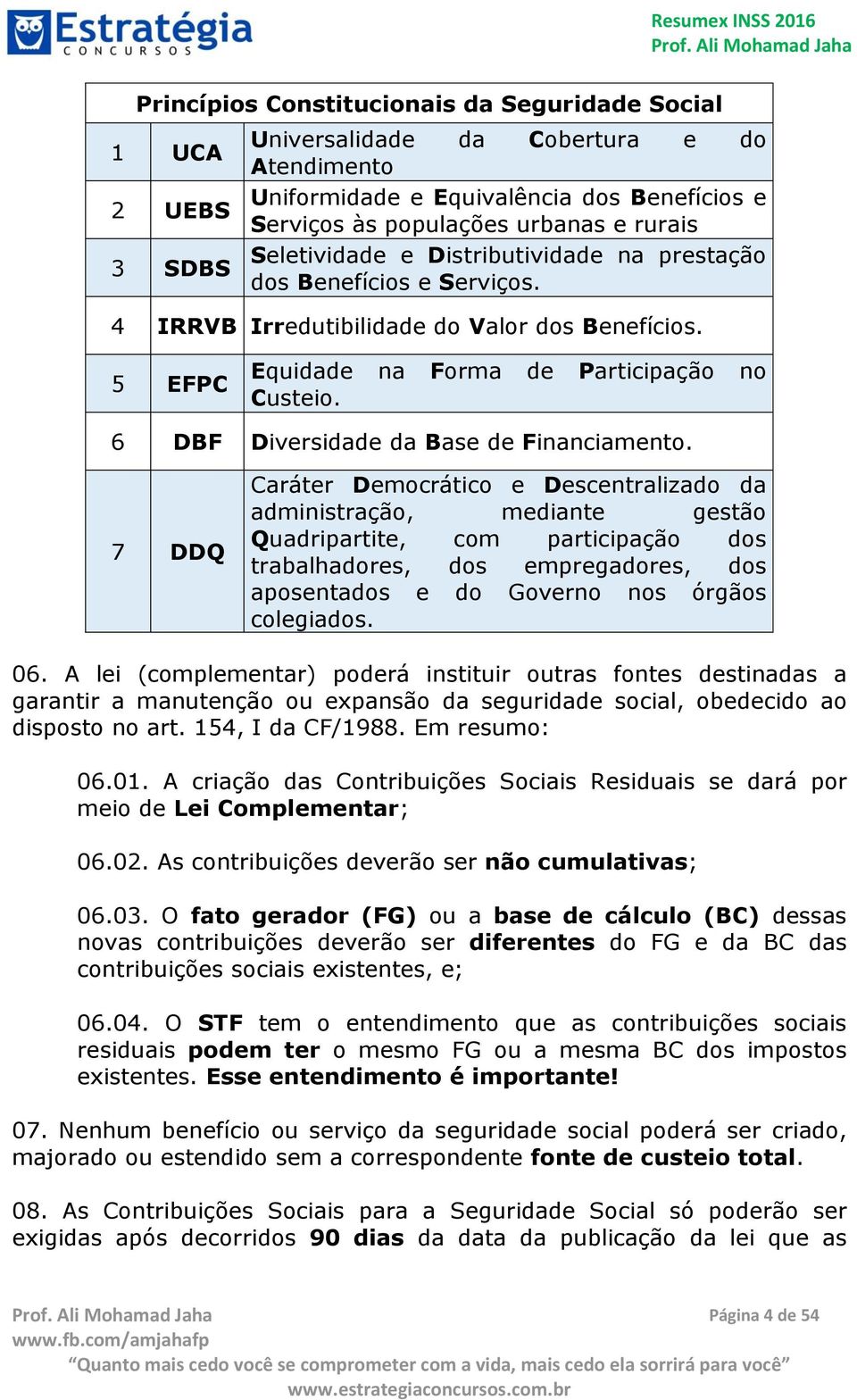 6 DBF Diversidade da Base de Financiamento.