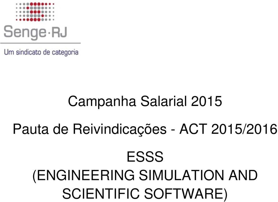 2015/2016 ESSS (ENGINEERING