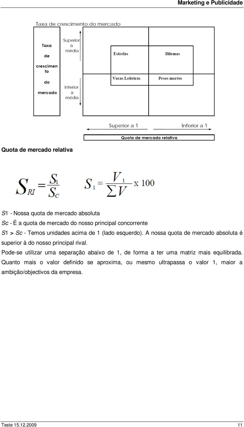 A nossa quota de mercado absoluta é superior à do nosso principal rival.