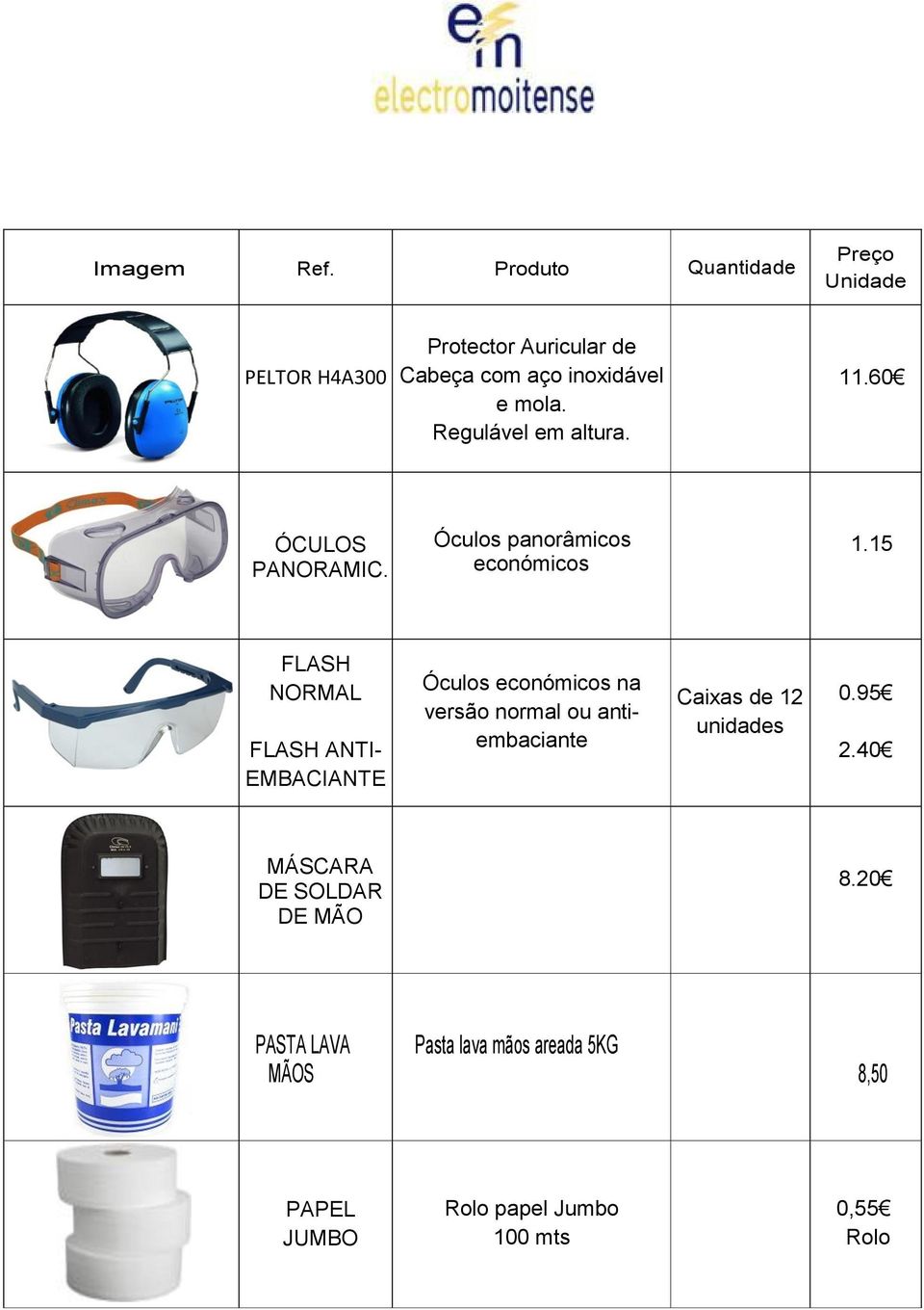 15 SNR = 24dB FLASH NORMAL FLASH ANTI- EMBACIANTE Óculos económicos na versão normal ou antiembaciante