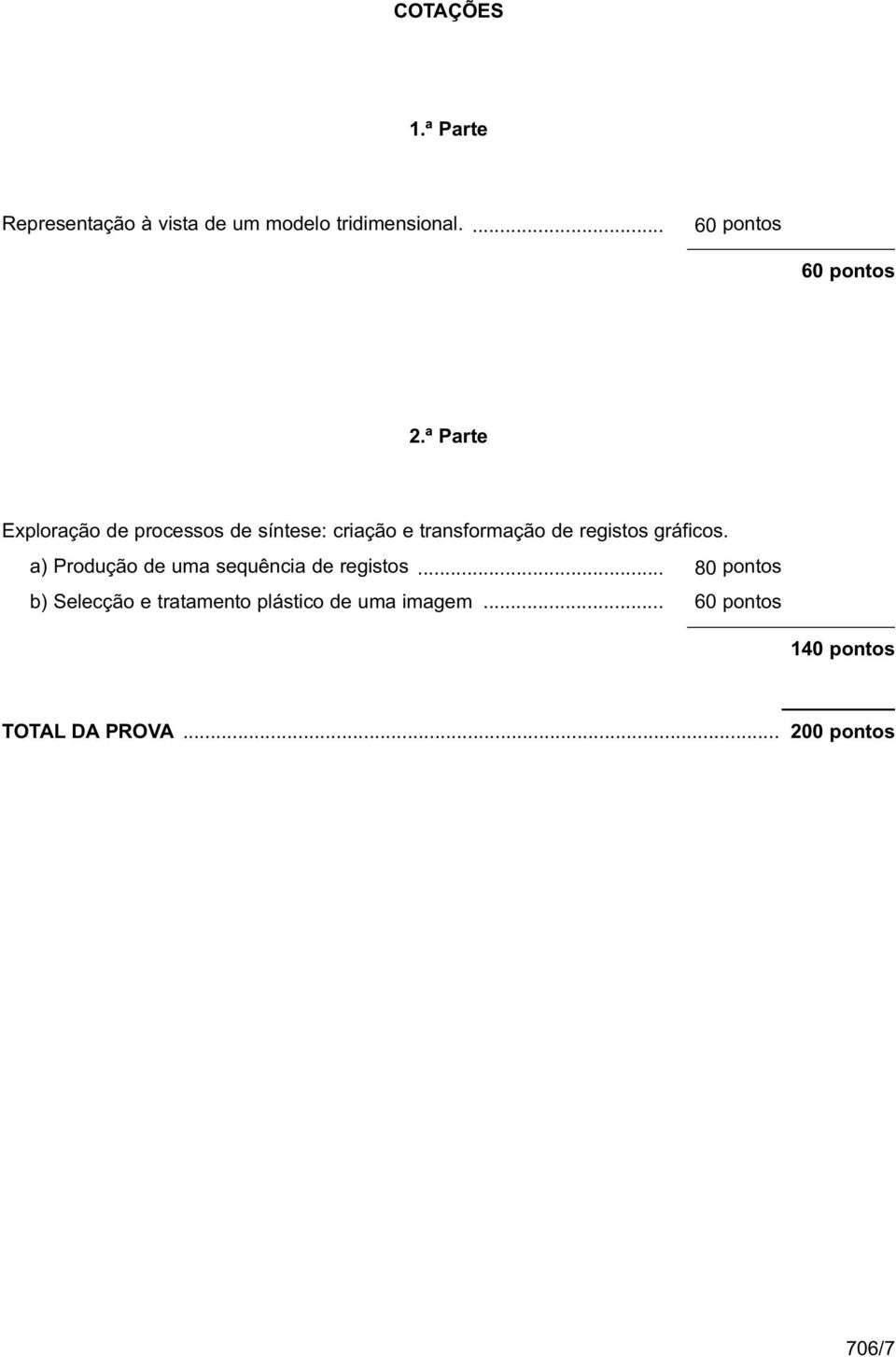 ª Parte Exploração de processos de síntese: criação e transformação de registos