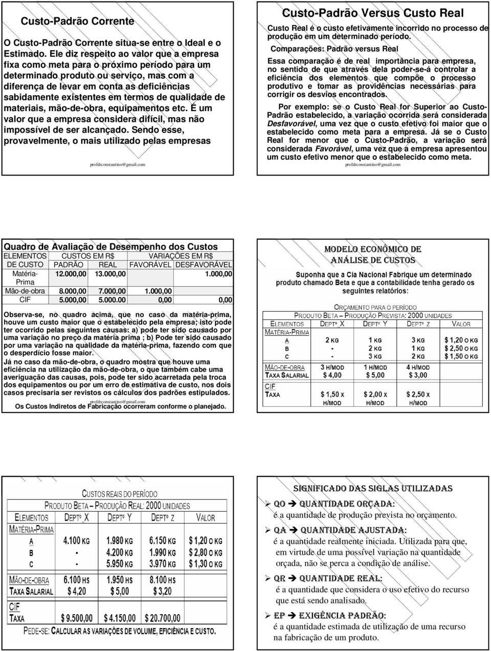 termos de qualidade de materiais, mão-de-obra, equipamentos etc. É um valor que a empresa considera difícil, mas não impossível de ser alcançado.