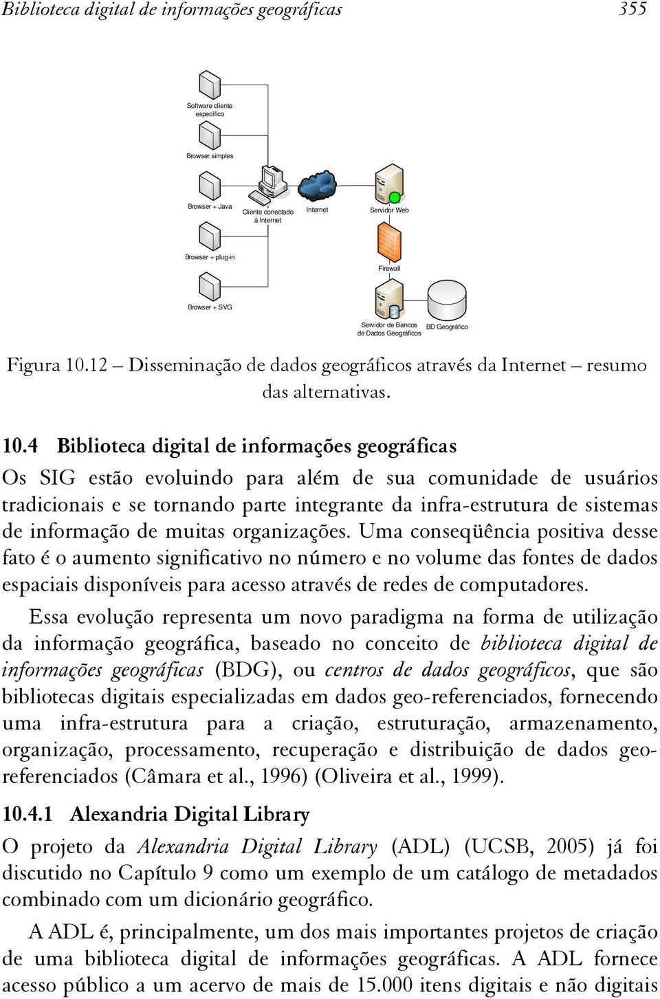 12 Disseminação de dados geográficos através da Internet resumo das alternativas. 10.