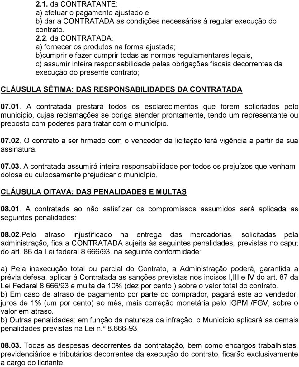 RESPONSABILIDADES DA CONTRATADA 07.01.