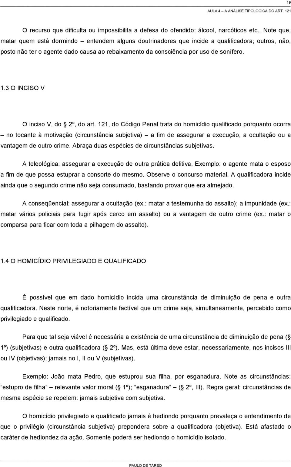 3 O INCISO V O inciso V, do 2º, do art.