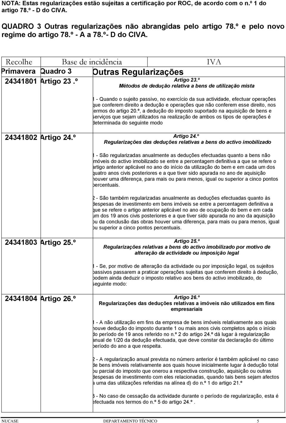 º Métodos de dedução relativa a bens de utilização mista 1 - Quando o sujeito passivo, no exercício da sua actividade, efectuar operações que conferem direito a dedução e operações que não conferem