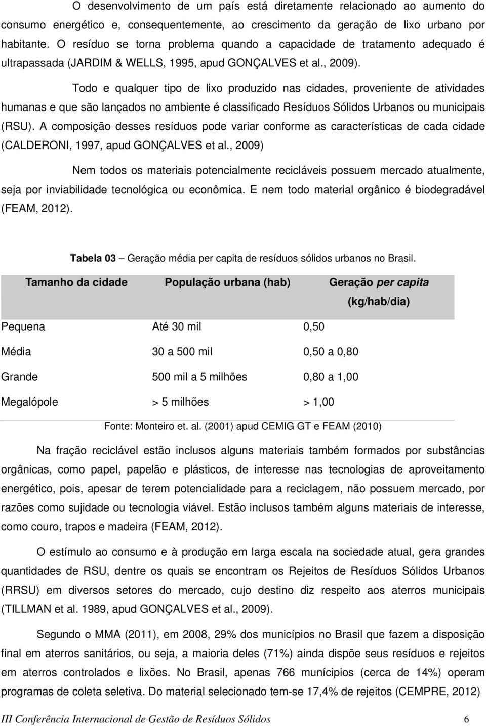 Todo e qualquer tipo de lixo produzido nas cidades, proveniente de atividades humanas e que são lançados no ambiente é classificado Resíduos Sólidos Urbanos ou municipais (RSU).