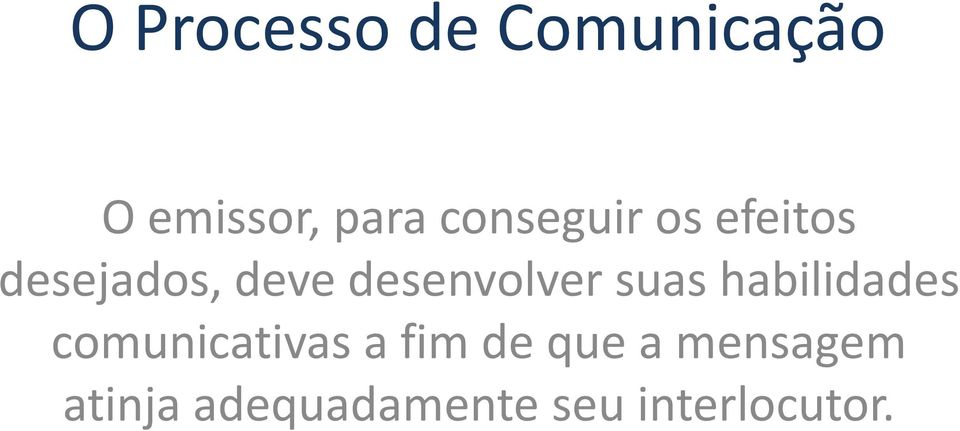 desenvolver suas habilidades comunicativas a