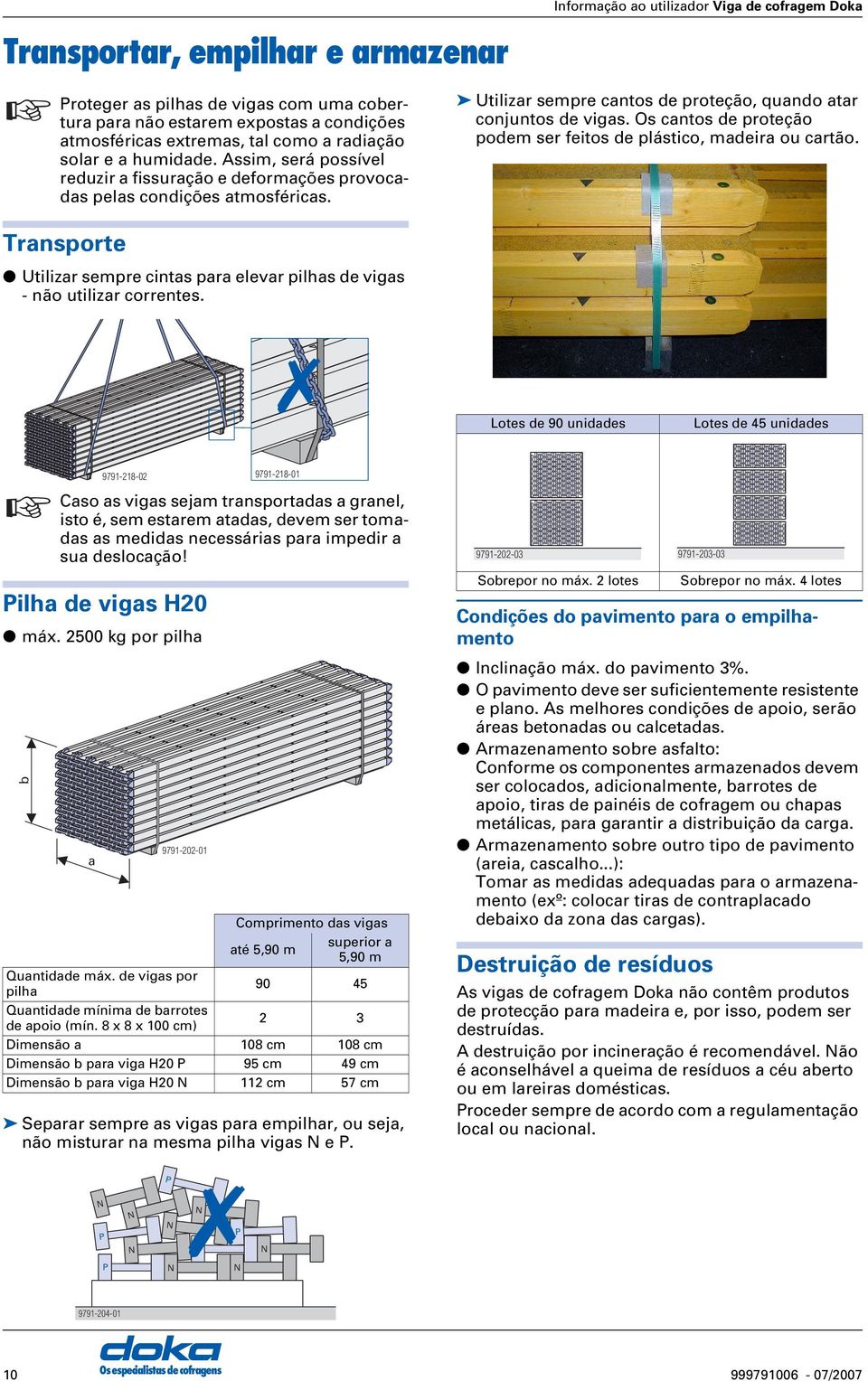 Informção o utilizdor Vig de cofrgem Dok Utilizr sempre cntos de proteção, qundo tr conjuntos de vigs. Os cntos de proteção podem ser feitos de plástico, mdeir ou crtão.