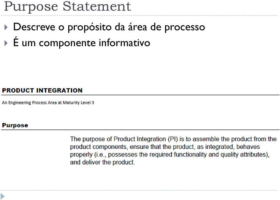 da área de processo É