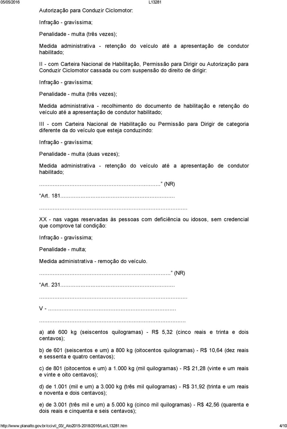 habilitação e retenção do veículo até a apresentação de condutor habilitado; III com Carteira Nacional de Habilitação ou Permissão para Dirigir de categoria diferente da do veículo que esteja