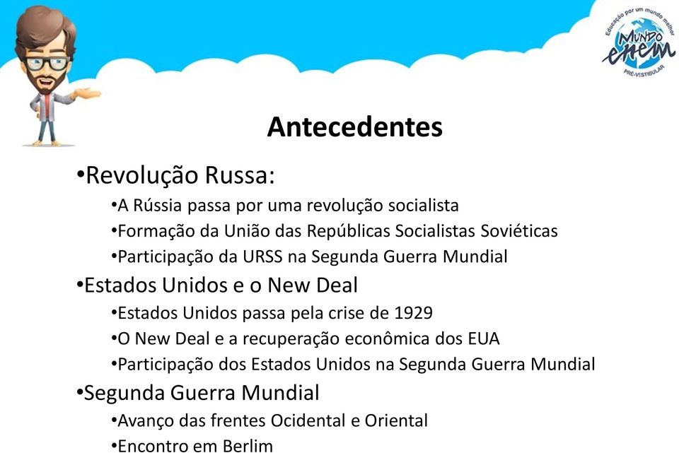 Unidos passa pela crise de 1929 O New Deal e a recuperação econômica dos EUA Participação dos Estados