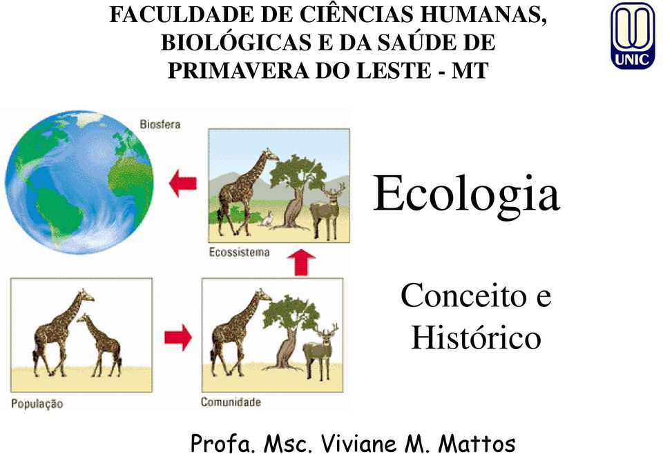 DO LESTE - MT Ecologia Conceito e