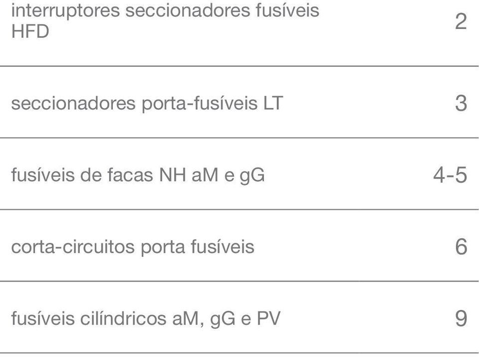 facas NH am e gg 4-5 corta-circuitos porta