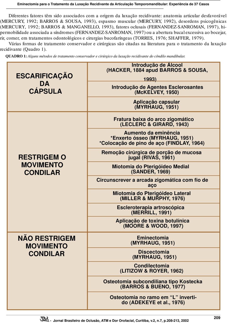 bocejar, rir, comer, em tratamentos odontológicos e cirurgias bucofaríngeas (TORRES, 1976; SHAFFER, 1979).