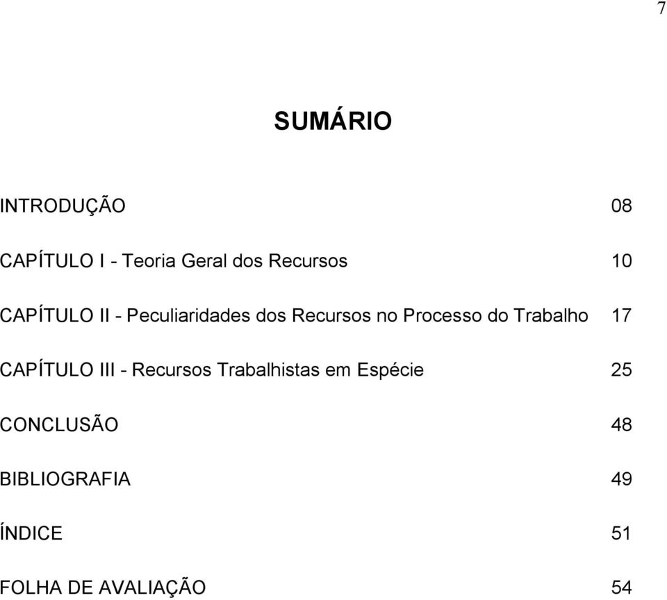 Processo do Trabalho 17 CAPÍTULO III - Recursos Trabalhistas