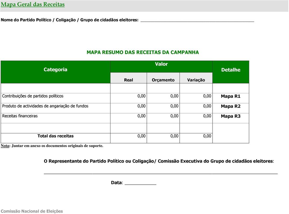 fundos 0,00 0,00 0,00 Mapa R2 Receitas financeiras 0,00 0,00 0,00 Mapa R3 Total s receitas 0,00 0,00 0,00 Nota: Juntar em anexo os