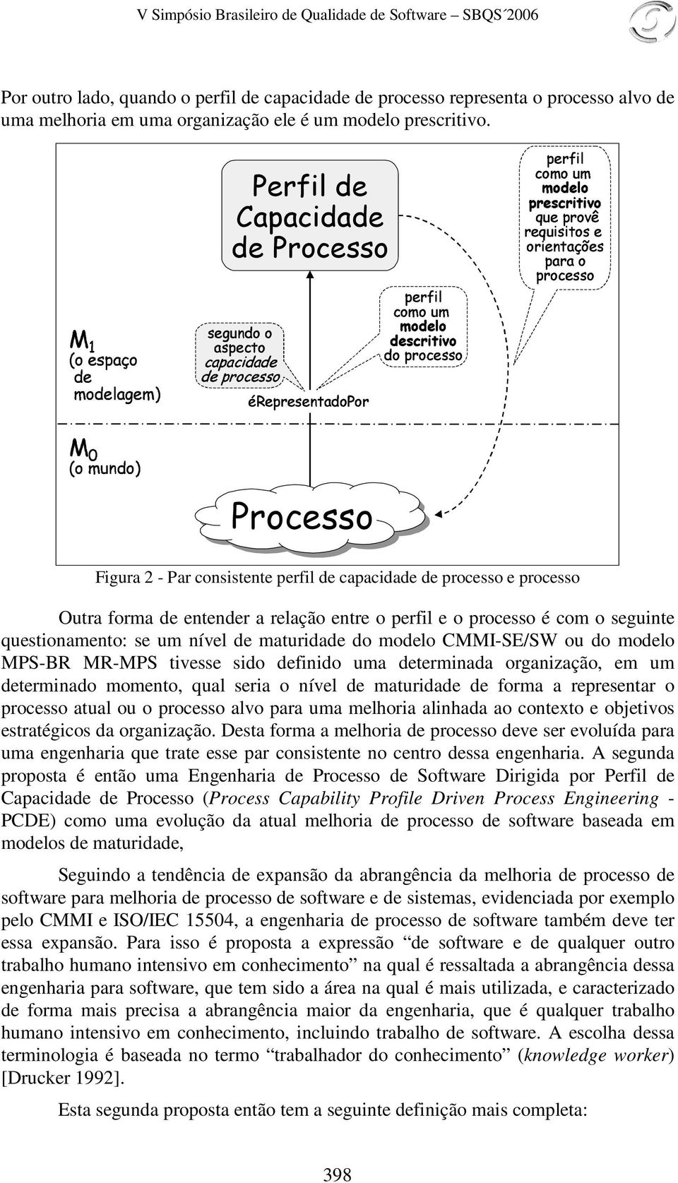 132 456 2 459: 8; <A; =2 0 A Processo Figura 2 - Par consistente perfil de capacidade de processo e processo Outra forma de entender a relação entre o perfil e o processo é com o seguinte