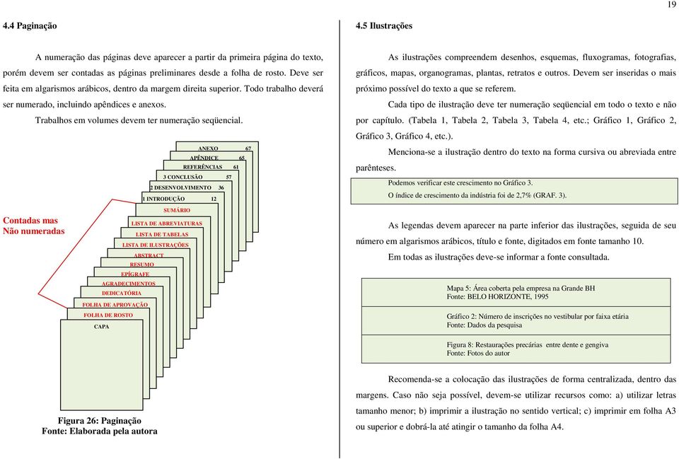 Contadas mas Não numeradas Trabalhos em volumes devem ter numeração seqüencial.