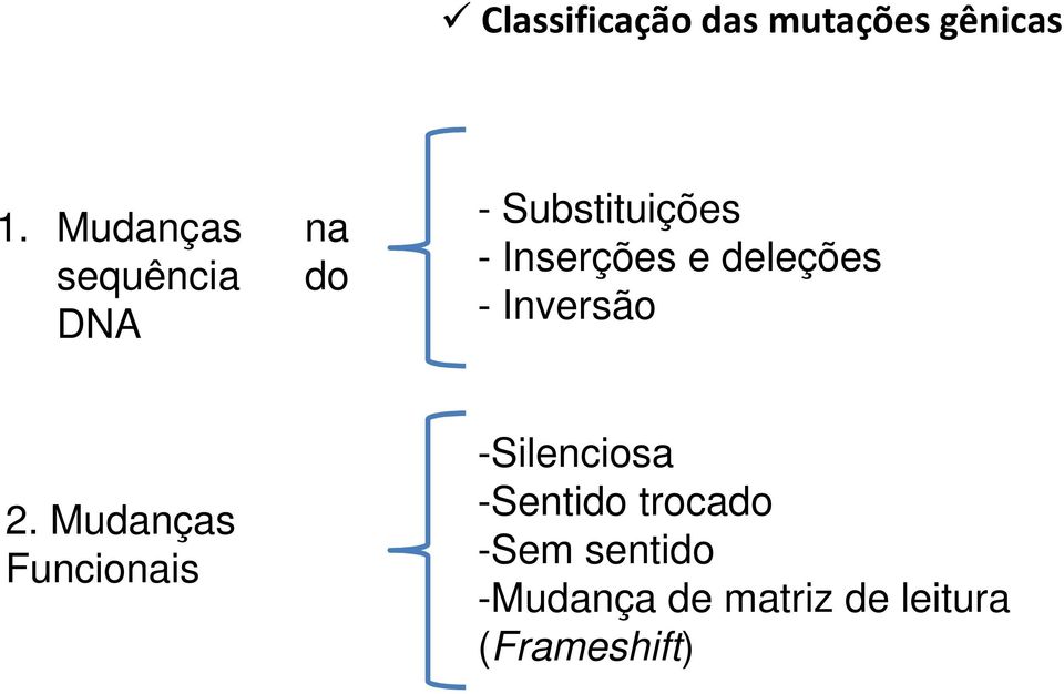 Inserções e deleções - Inversão 2.