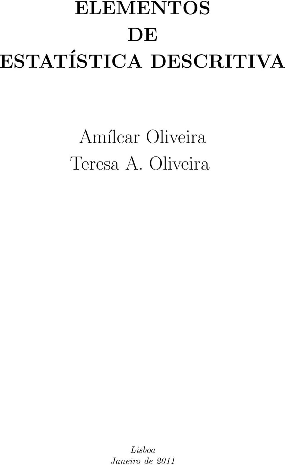 Amílcar Oliveira Teresa