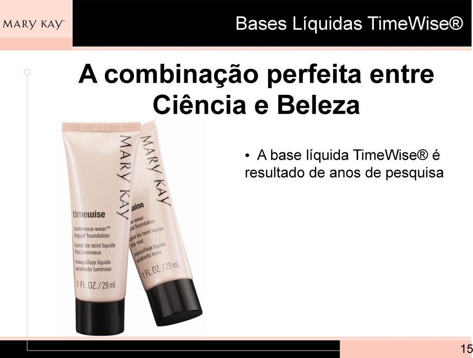 Ciência e Beleza A base líquida