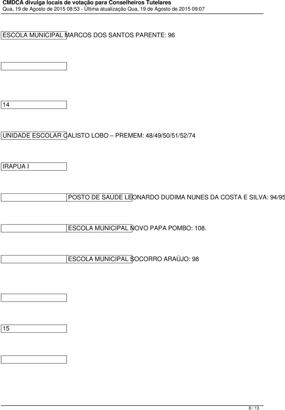 SAUDE LEONARDO DUDIMA NUNES DA COSTA E SILVA: 94/95 ESCOLA